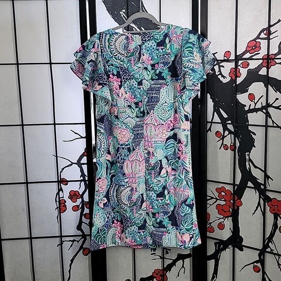 Lilly Pulitzer Kathie Floral Dress. - Picture 6 of 11